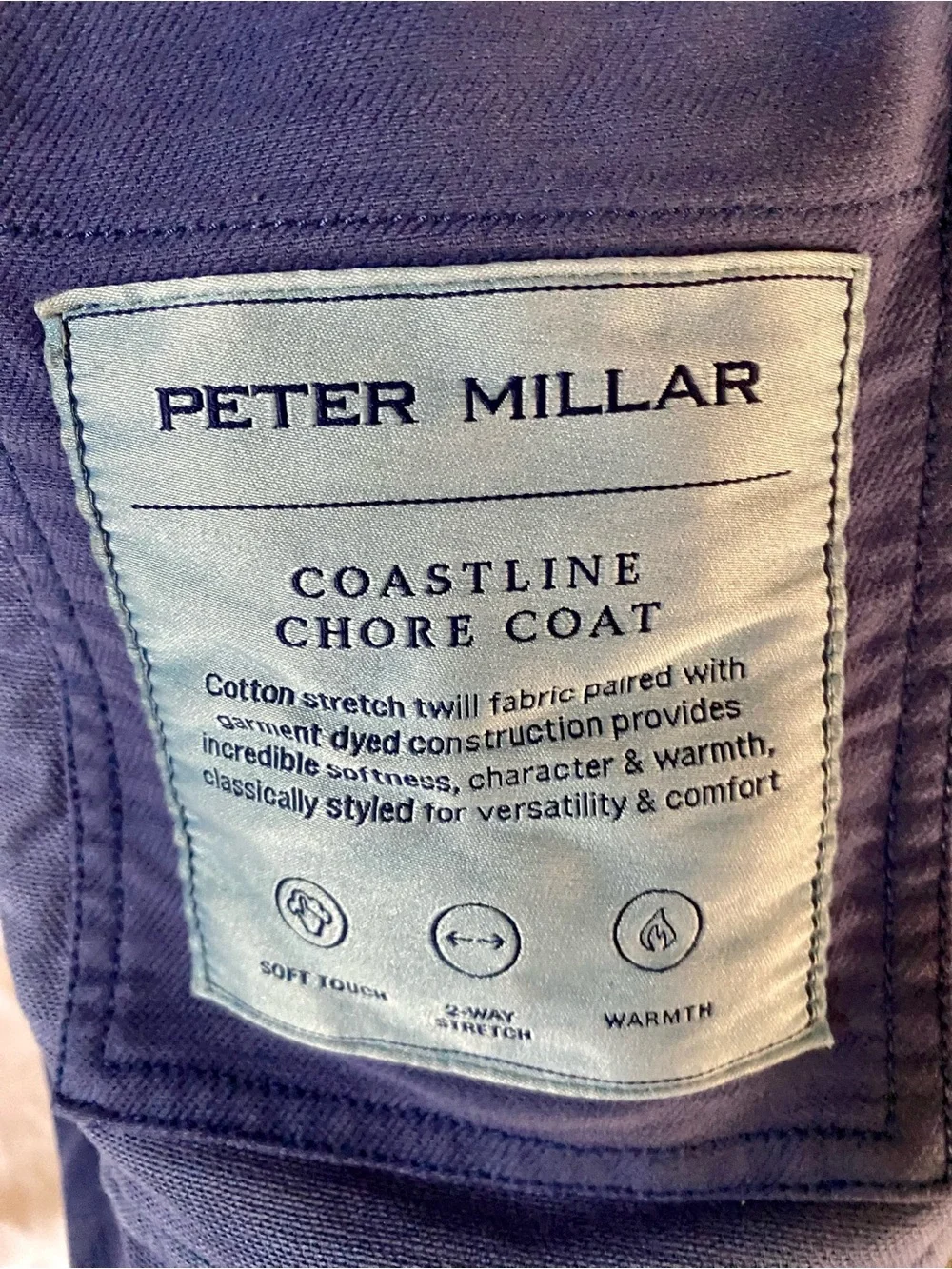Peter Millar Men's Purple /Royal Blue Button-Front Shirt Jacket